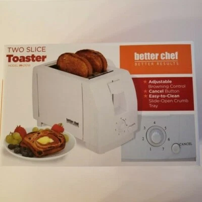 Better Chef Im-210W Two Slice Toaster - White - Image 1 of 4