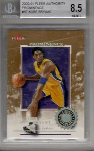 2000 Fleer Authority #87 Kobe Bryant Prominence #/75 Los Angeles Lakers - Imagen 1 de 2