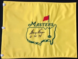 Gary Player Signed Undated Masters Augusta National Golf Pin Flag Autographed - Picture 1 of 3