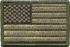 Tactical combat USA Flag Multitan REVERSED EMROIDERED  3.0 INCH HOOK PATCH 