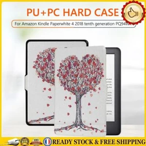 Étui rigide en PU pour liseuse de livres électroniques Kindle Paperwhite 4 2018 - Afbeelding 1 van 7