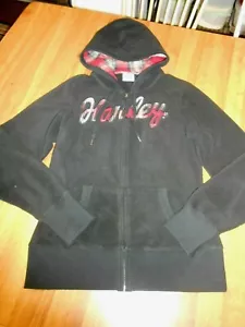 Chaqueta con capucha de lana mediana para mujer - marca Harley Davidson de motocicletas - - Imagen 1 de 6