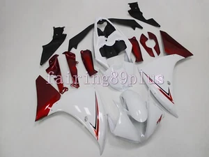 Candy Red Pearl White ABS Injection Fairing Kit Fit for 2009 2010 2011 YZF R1 - Picture 1 of 9