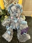 Annette Funicello Jointed Blue  Flower Fairy Bear