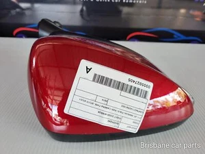 NISSAN QASHQAI 2017-2021 RIGHT DOOR MIRROR Station Wagon Red - Picture 1 of 13