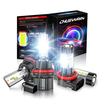 For Mitsubishi Endeavor 2007-2011 Combo 9007+H11 LED Headlight + Fog Light Bulbs - Image 1 of 4