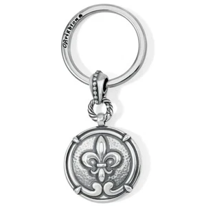 Brighton Ferrara Fleur De Lis Key Fob E18380 $48 NWT - Picture 1 of 1