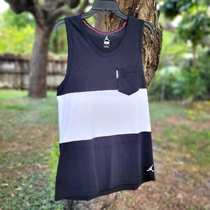 LARGE NEW RARE ๐ฅ Nike Jordan Air V Pocket AJVI Flight Tank Top Black 534756-012 - Picture 1 of 13