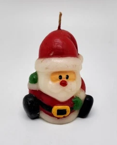 Vintage Christmas Santa Claus Wax Candle unused 4" - Picture 1 of 3