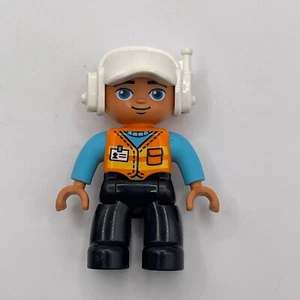 Lego Duplo construction worker figure Combi P&P #5 - Picture 1 of 2