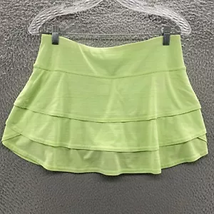 Athleta Skort Womens Small S Green Swagger Tiered Tennis Golf Hiking Lined Skirt - Picture 1 of 17