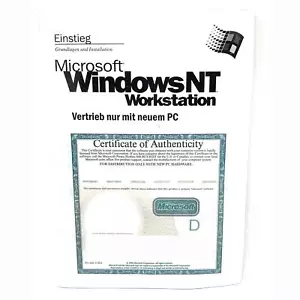 Microsoft Windows NT Workstation 4.0 CD Lizenz Originalverpackung Deutsch - Bild 1 von 2