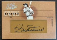 Bobby DOERR🔥2005 Donruss Leather & Lumber Leather Cuts AUTO #LC-8 32/128 HOFer