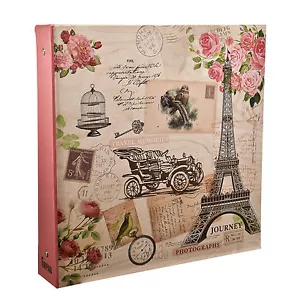 Large Travel Memories Ring binder Photo Album for 500 Photos 4' x 6'- FL500 - Picture 1 of 7