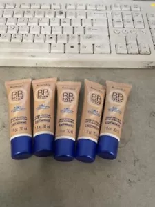 5X Rimmel London BB Cream Beauty Balm 9 in 1 Skin Perfecting SPF 25 Light/Med - Foto 1 di 1