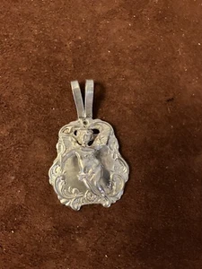 Victorian Sterling Silver Cherub Pendant - Picture 1 of 4