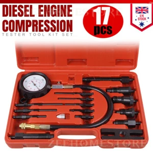 Diesel Engine Cylinder Pressure Compression Test Tester Kit TDI CDI Auto Tool - Picture 1 of 13