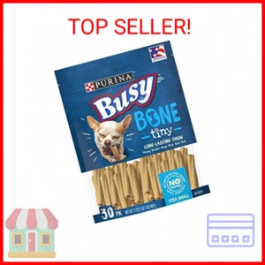 Purina Busy Made in USA Facilities Toy Breed Dog Bones, Tiny - 30 ct. Pouche (Pa - Picture 1 of 2