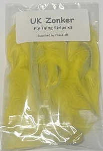Zonker - Fly tying material natural Strips for trout flies | Yellow - Picture 1 of 1