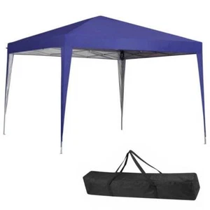Gazebo 3x3 Pieghevole Impermeabile Richiudibile Fisarmonica Fiera mercato Blu - Foto 1 di 5