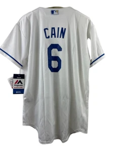 Majestic Kids' Lorenzo Cain Kansas City Royals Jersey WHITE - LARGE 14/16 - Picture 1 of 8