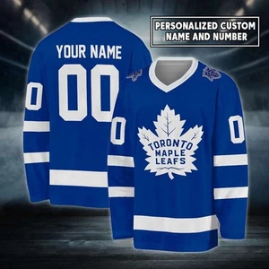 Personalized Toronto Maple Leafs Hockey Shirt, Game Day Shirt For Fans Printed - Picture 1 of 7