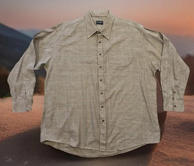 Camisa De Colección Gitman Bros Para Hombres 3XT TALL 3XLT *RARO PATRÓN DE PATA DE GALLO* Foto 1 de 3