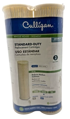 Culligan S1A Replacement Cartridge Standard Duty Sediment Filters 2 Pack New - Image 1 of 4