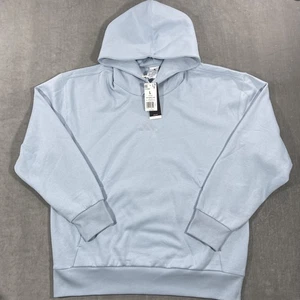 NWT Adidas Men's Large Wonder Blue All Season Pullover Hoodie - Picture 1 of 8
