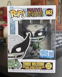 Funko Pop! Marvel: ZOMBIE WOLVERINE #662 Black & White GITD BoxLunch Exclusive - Bild 1 von 7
