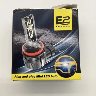 H11 LED Headlight Bulbs Canbus Error Free, 12V 70W 12000Lumens 6000K Xenon NOB - Image 1 of 3