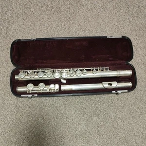 YAMAHA YFL-311 Flute Silver Headjoint Used With Hard Case - Picture 1 of 6