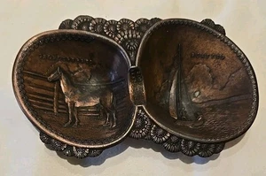 Cenicero de colección Chicago hecho en Japón ocupado pura sangre conmemorativo de navegación - Imagen 1 de 5