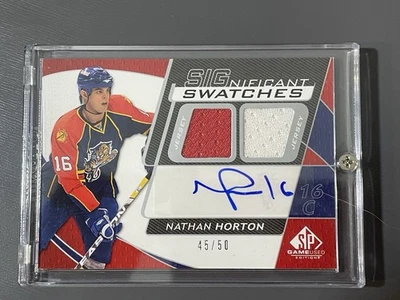 2008-09 SP Game Used Edition Significant Swatches Autograph Nathan Horton - Image 1 of 2
