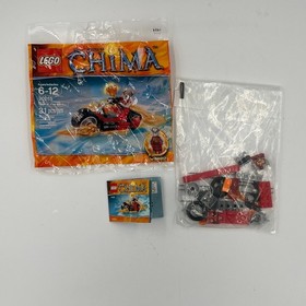 2014 Lego 30265 Legends Of Chima Worriz' Fire Bike Retired Minifigure Complete