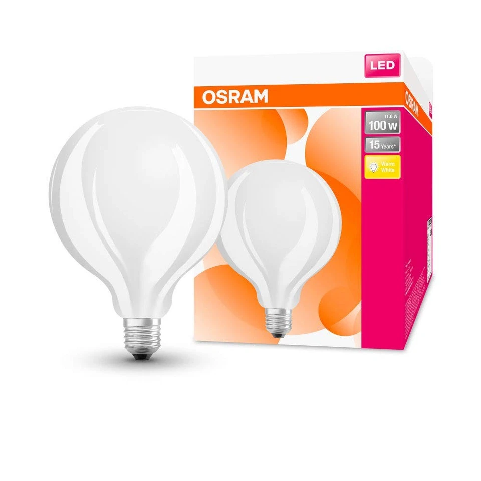 Osram LED Star Classic Globe, attacco E27, non dimmerabile, bianco caldo, s 9YiG - Immagine 1 di 4