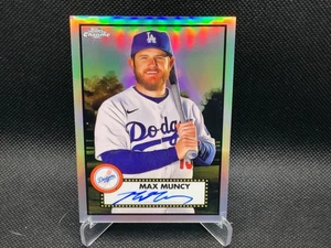 Max Muncy 2021 Topps Chrome Platinum Anniversary Auto Refractor /199 - Picture 1 of 2