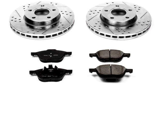 Kit de pastillas de freno delanteras y rotor para 04-18 Ford Volvo Focus S40 C Max C30 XZ37Z1 Foto 1 de 1