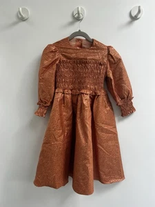 Tia Cibani Girls Copper Party Dress 5/6 - Picture 1 of 6