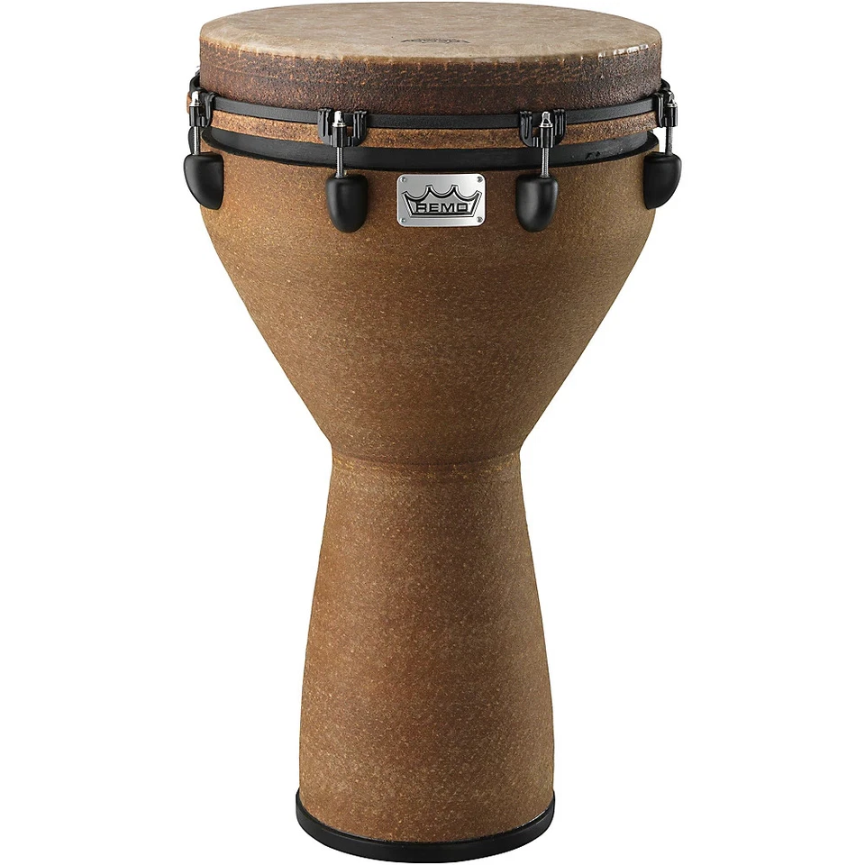 Remo Mondo Designer Series Key-Tuned Djembe Earth 25 x 14 pulgadas Foto 1 de 4