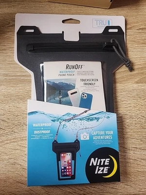 New Nite Ize RunOff Waterproof Phone Pouch Touchscreen Friendly with Lanyard - Image 1 of 2
