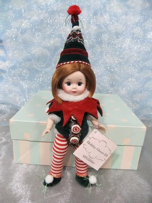 亚历山大夫人 8 英寸假日奶酪 ELF #42370 完好/BK/Restrung/盒。 标签 — 第 1/4 张图片