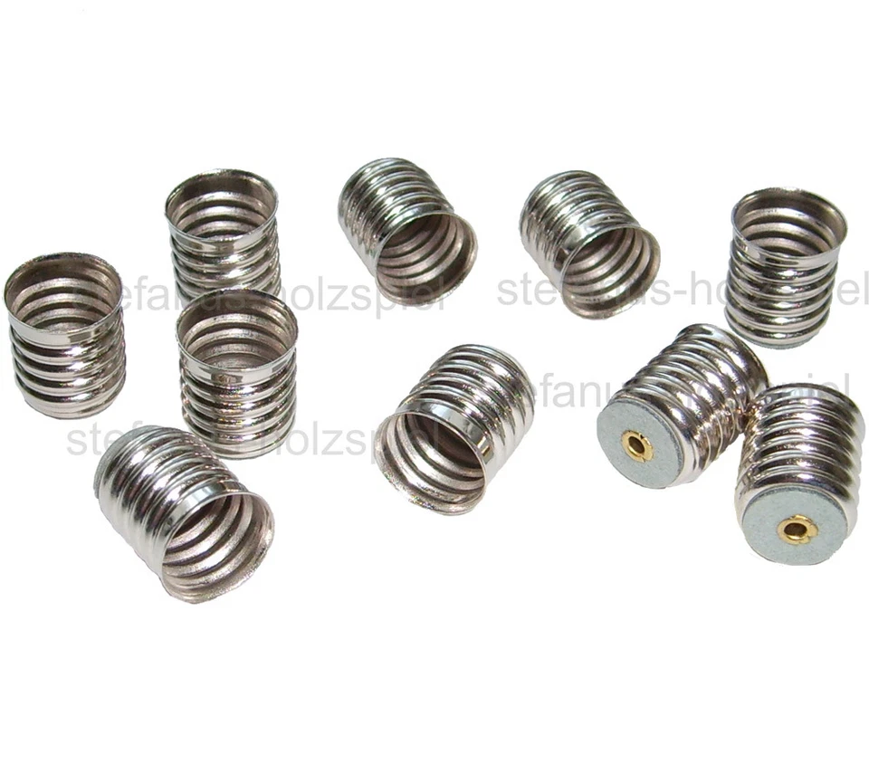 BELI-BECO 10x Fassung E10 genietet, ohne Lötfahnen, Fassung 0,22 €/ Stück