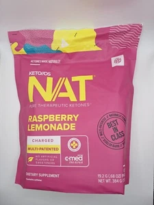 PRUVIT ketone drink Keto Nat RASPBERRY LEMONADE Charged 20 pack Free Shipping. - Picture 1 of 6