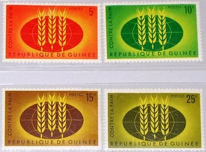 GUINEA 1963 179-82 275-78 FAO Freedom from Hunger Fighting Hunger World MNH - Picture 1 of 1