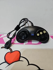 Sega Genesis 6-Button Turbo Controller Gamepad Unbranded TESTED  - Picture 1 of 4