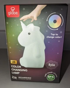 Globe - Riley Unicorn Color Changing LED Rechargeable Silicone Night Light Lamp - Picture 1 of 3