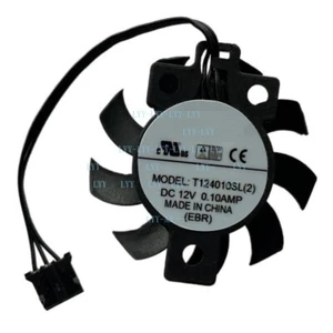 1pcs Cooling Fan T124010SL(2) DC12V 0.10A 3-wire 27x27x14mm - Afbeelding 1 van 5
