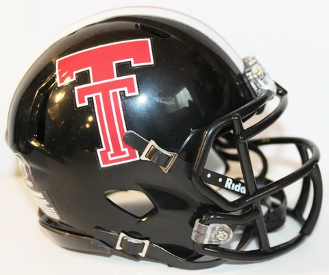 2020 Texas Tech Red Raiders  Custom Riddell Mini Helmet vs Texas Cover