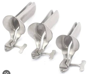 Collin Vaginalspekulum 3-teiliges Set medizinisches OB/GYN Untersuchung chirurgisches Instrument - Bild 1 von 4